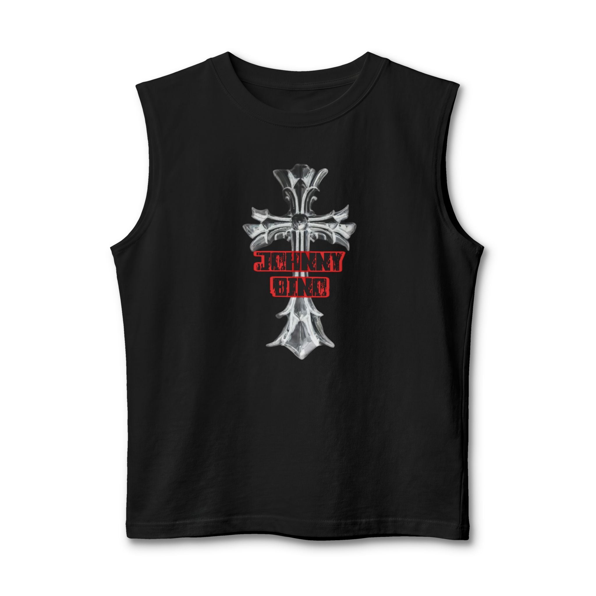 Christian Cross Muscle Tank — 'Standing Strong' Graphic Faith Tank Top