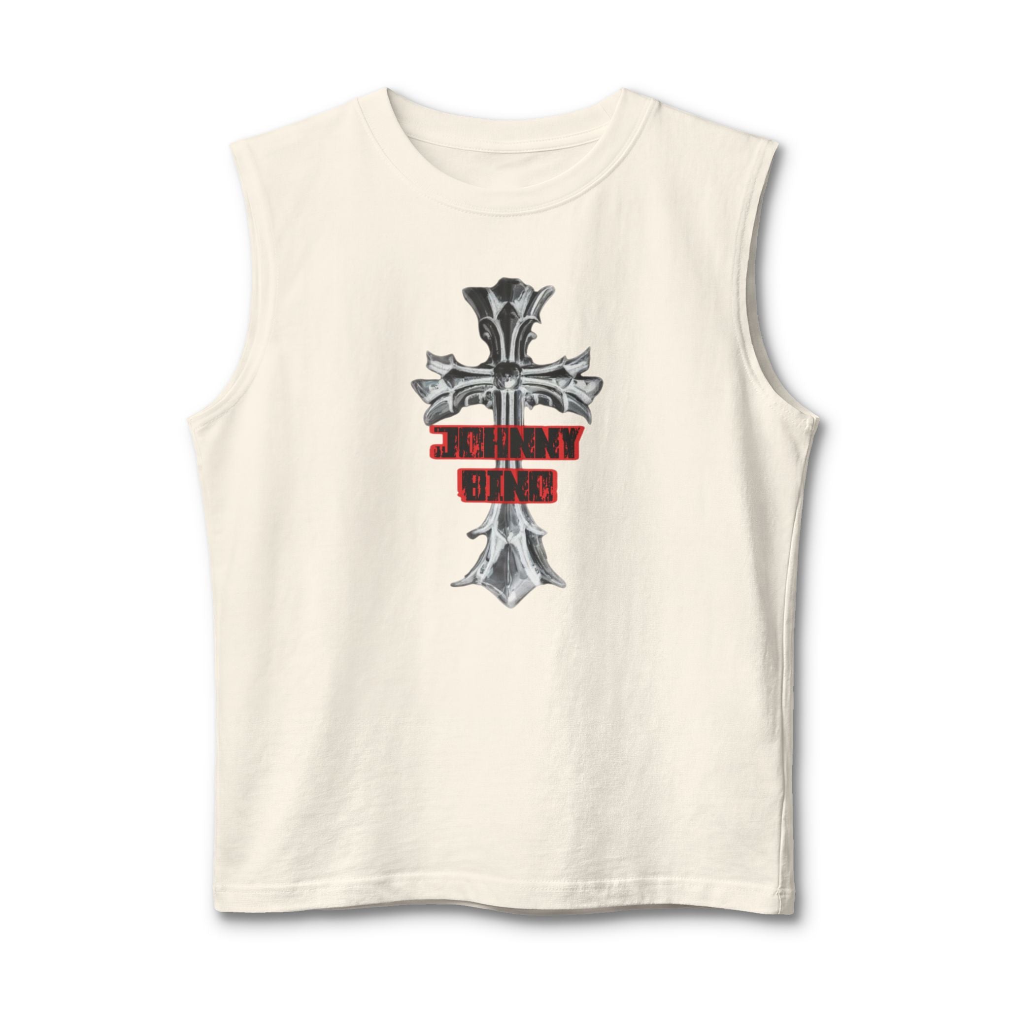 Christian Cross Muscle Tank — 'Standing Strong' Graphic Faith Tank Top
