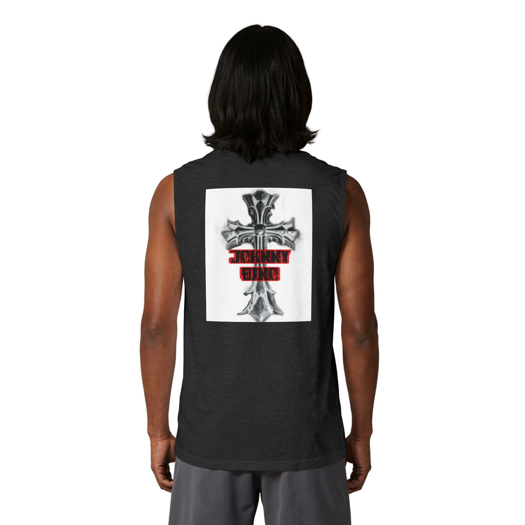 Christian Cross Muscle Tank — 'Standing Strong' Graphic Faith Tank Top
