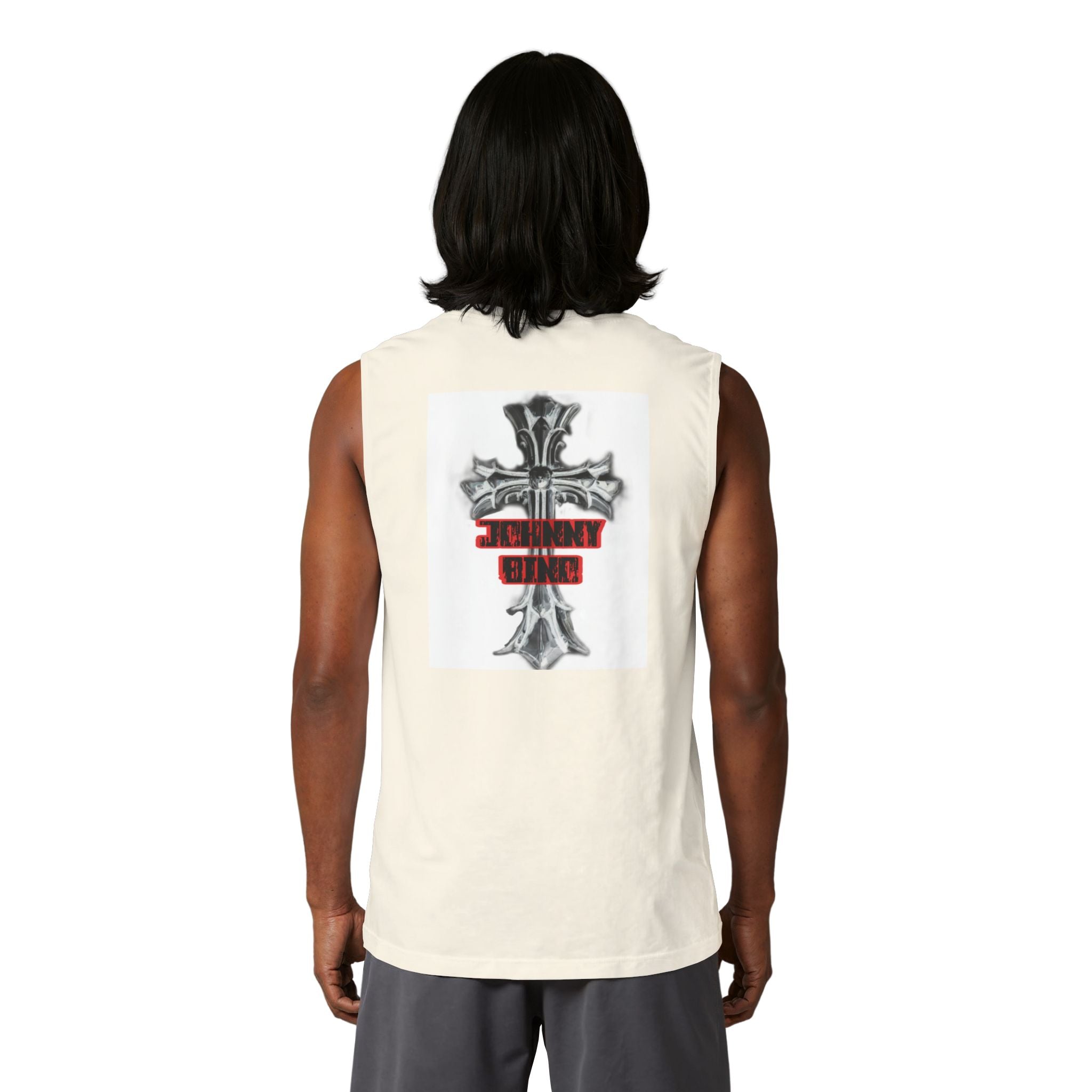 Christian Cross Muscle Tank — 'Standing Strong' Graphic Faith Tank Top