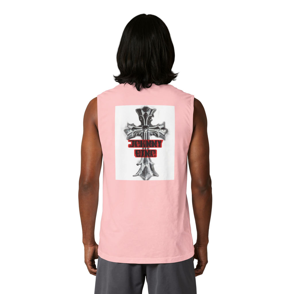 Christian Cross Muscle Tank — 'Standing Strong' Graphic Faith Tank Top