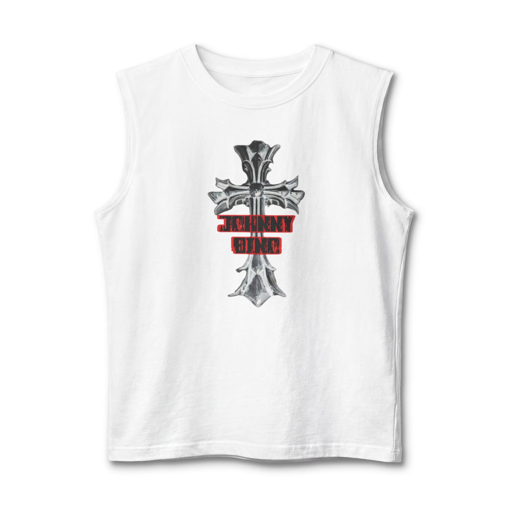 Christian Cross Muscle Tank — 'Standing Strong' Graphic Faith Tank Top