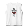 Christian Cross Muscle Tank — 'Standing Strong' Graphic Faith Tank Top