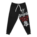 Athletic Joggers – Gothic Cross Graphic with “Heavenly Guilt” Stamp