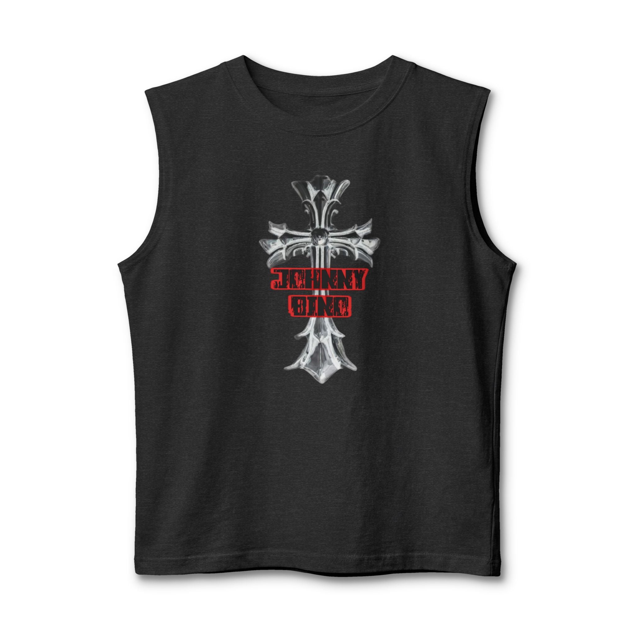 Christian Cross Muscle Tank — 'Standing Strong' Graphic Faith Tank Top