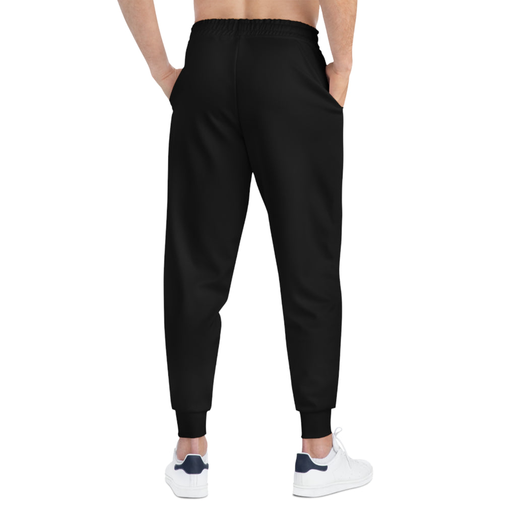 Athletic Joggers – Gothic Cross Graphic with “Heavenly Guilt” Stamp