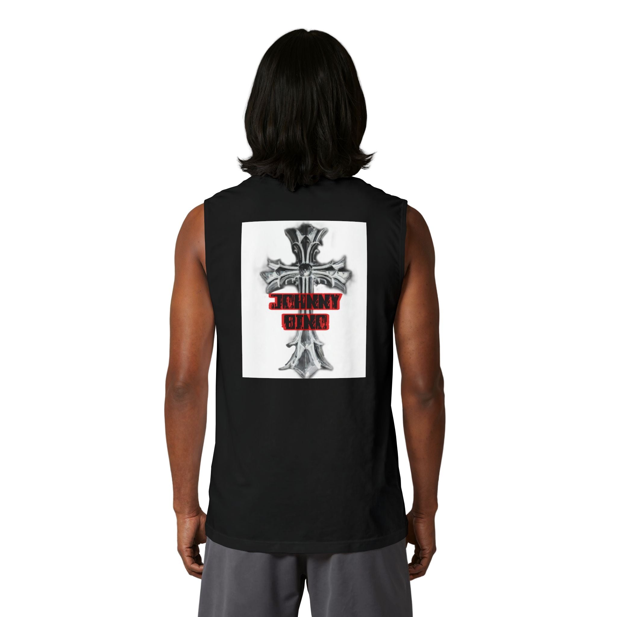 Christian Cross Muscle Tank — 'Standing Strong' Graphic Faith Tank Top