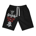 Cross & Stamped Logo Athletic Shorts — "Johnny King" Graphic